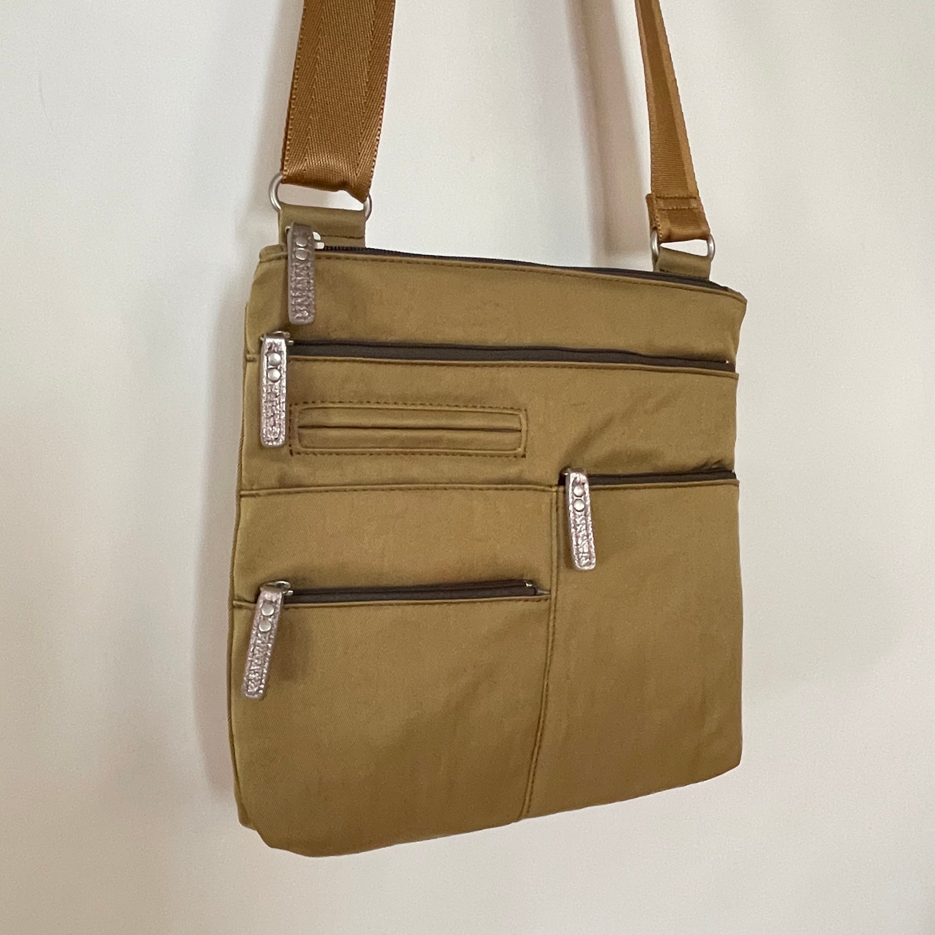 NICO - Ochre x Charcoal | Multi-Pocket Shoulder Bag | Small